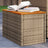 Garden Side Tables 2Pcs 55X34X37Cm Poly Rattan Solid Wood