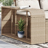 Storage Shelves 2 Pcs Poly Rattan