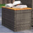 Garden Side Tables 2Pcs 55X34X37Cm Poly Rattan Solid Wood