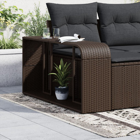Storage Shelves 2 Pcs Poly Rattan
