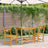 3 Piece Balcony Set With Cushions Solid Wood Acacia