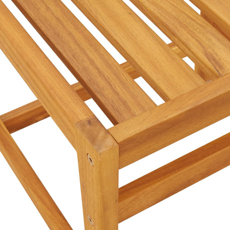 3 Piece Balcony Set With Cushions Solid Wood Acacia