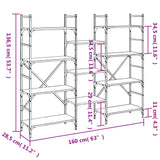 Bookshelf 160X28.5X Engineered Wood