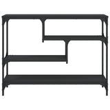 Console Table Black 100x30x75 cm Engineered Wood