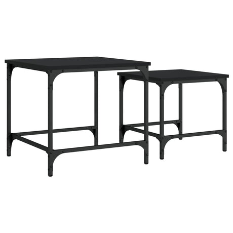 Nesting Coffee Tables 2 Pcs Engineered Wood