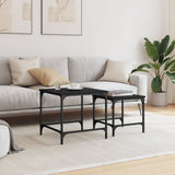 Nesting Coffee Tables 2 Pcs Engineered Wood