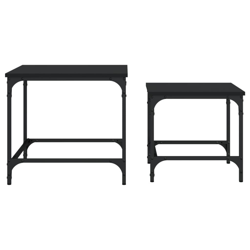 Nesting Coffee Tables 2 Pcs Engineered Wood