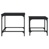 Nesting Coffee Tables 2 Pcs Engineered Wood