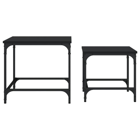 Nesting Coffee Tables 2 Pcs Engineered Wood