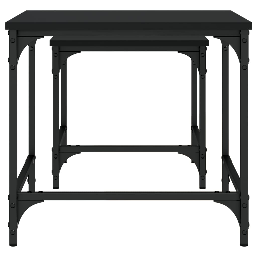 Nesting Coffee Tables 2 Pcs Engineered Wood