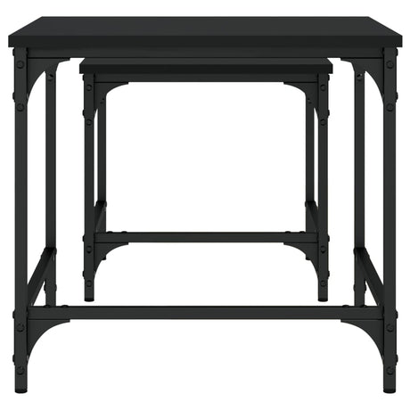 Nesting Coffee Tables 2 Pcs Engineered Wood