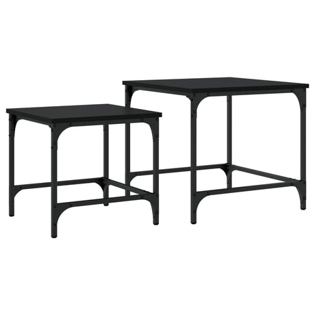 Nesting Coffee Tables 2 Pcs Engineered Wood