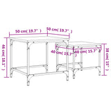 Nesting Coffee Tables 2 Pcs Engineered Wood