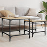 Nesting Coffee Tables 2 Pcs Engineered Wood