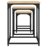Nesting Coffee Tables 3 Pcs Engineered Wood