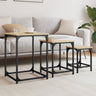 Nesting Coffee Tables 3 Pcs Engineered Wood