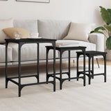 Nesting Coffee Tables 3 Pcs Engineered Wood