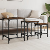 Nesting Coffee Tables 3 Pcs Engineered Wood