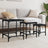 Nesting Coffee Tables 3 Pcs Engineered Wood
