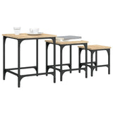Nesting Coffee Tables 3 Pcs Engineered Wood