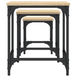 Nesting Coffee Tables 3 Pcs Engineered Wood