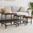 Nesting Coffee Tables 3 Pcs Engineered Wood