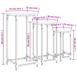 Nesting Side Tables 3 Pcs Engineered Wood