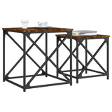 Nesting Coffee Tables 2 Pcs Engineered Wood