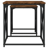 Nesting Coffee Tables 2 Pcs Engineered Wood
