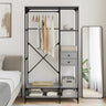 Wardrobe With Drawers 100X40X180 Cm Engineered Wood