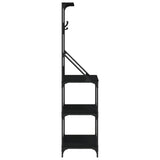 Baker's Rack With Hooks 4-Tier Engineered Wood