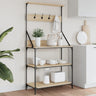 Baker's Rack With Hooks 4-Tier Engineered Wood