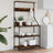 Baker's Rack With Hooks 4-Tier Engineered Wood