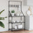 Baker's Rack With Hooks 4-Tier Engineered Wood