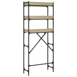 Washing Machine Shelf 67X25X163 Cm Engineered Wood