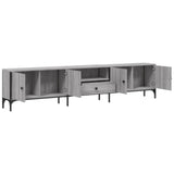 Tv Cabinet With Drawer 200X25X44 Cm Engineered Wood