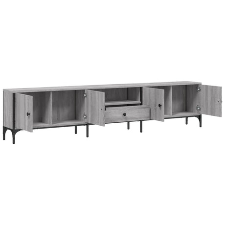 Tv Cabinet With Drawer 200X25X44 Cm Engineered Wood