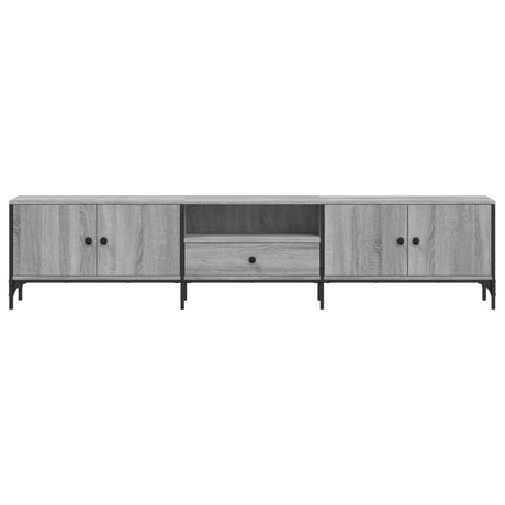 Tv Cabinet With Drawer 200X25X44 Cm Engineered Wood