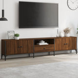 Tv Cabinet With Drawer 200X25X44 Cm Engineered Wood