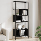 Bookcase 5-Tier 76X33X188.5 Cm Engineered Wood