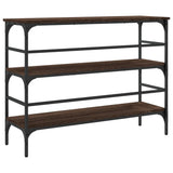 Console Table Brown Oak 100x32x75 cm Engineered Wood
