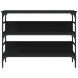 Console Table Black 100x32x75 cm Engineered Wood