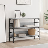 Console Table Grey Sonoma 100x32x75 cm Engineered Wood