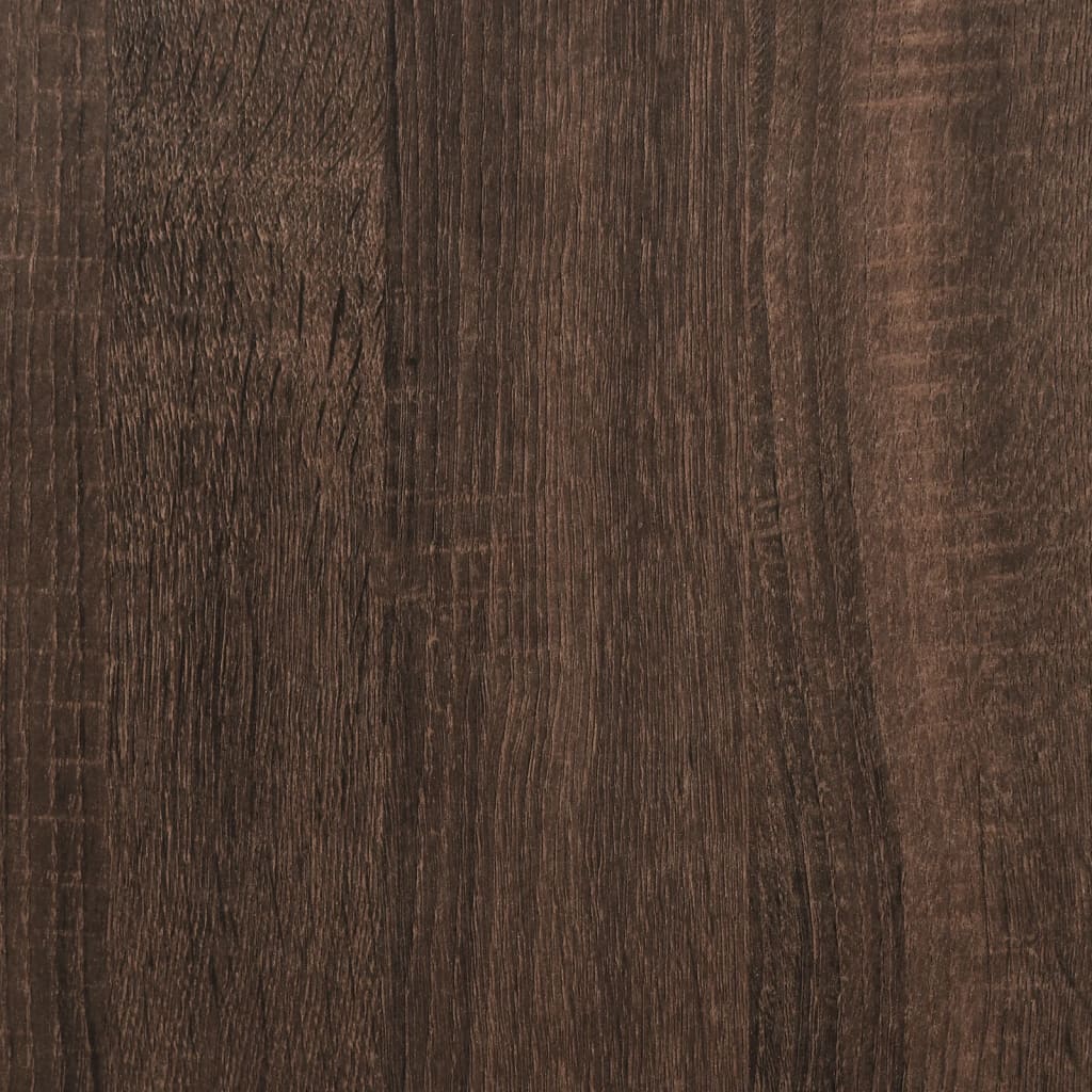 Console Table Brown Oak 100x32x75 cm Engineered Wood