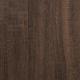 Console Table Brown Oak 100x32x75 cm Engineered Wood