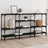 Console Table 160X29X80 Cm Engineered Wood