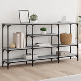 Console Table 160X29X80 Cm Engineered Wood