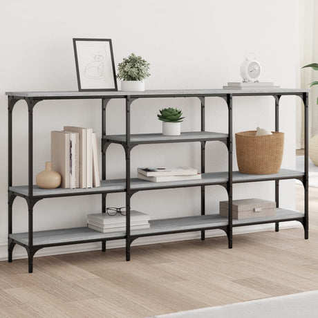 Console Table 160X29X80 Cm Engineered Wood
