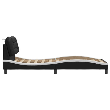 Bed Frame Without Mattress &quot;Hvar&quot; 90X190 Cm Faux Leather
