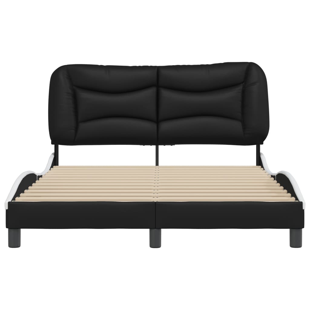 Bed Frame Without Mattress &quot;Hvar&quot; 135X190 Cm Double Faux Leather